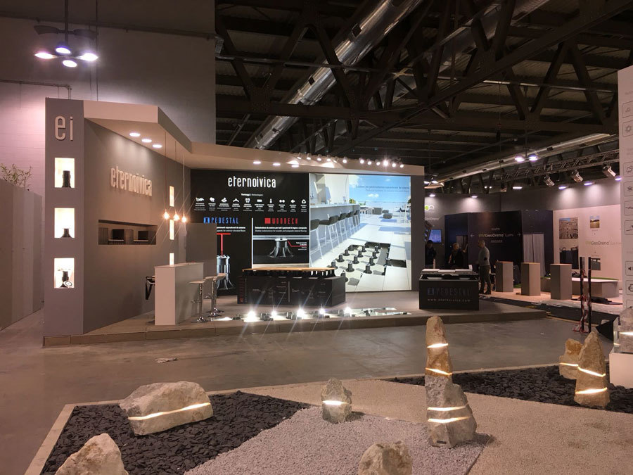 Vista dello Stand di Eterno Ivica in occasione della fiera del florovivaismo Myplant & Graden 2018 a Milano